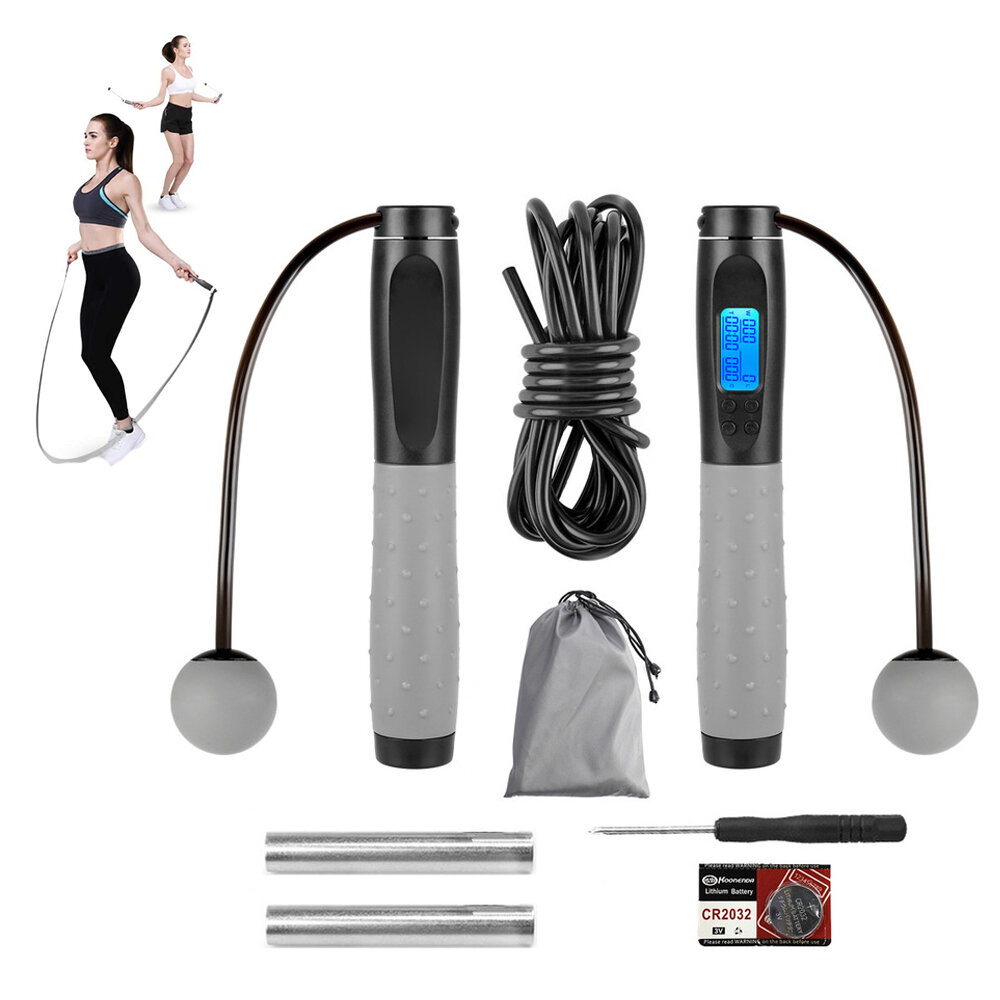 

Cordless Jump Rope Weight Calories Time Count Measurement Functions Adjustable Smart Jump Rope Fitness Slimming Skipping