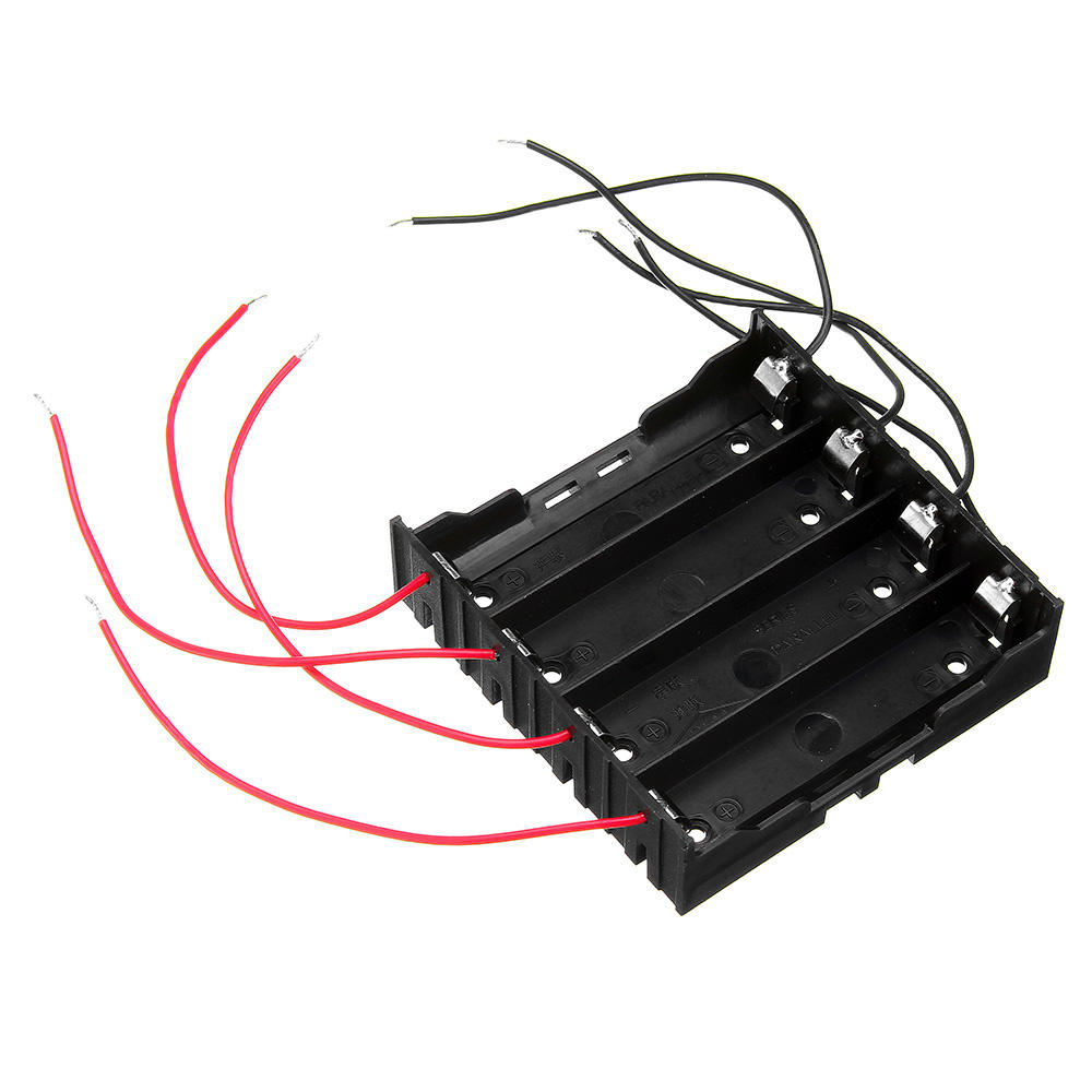 

5pcs DIY 4 Slot 18650 Battery Holder With 8 Leads