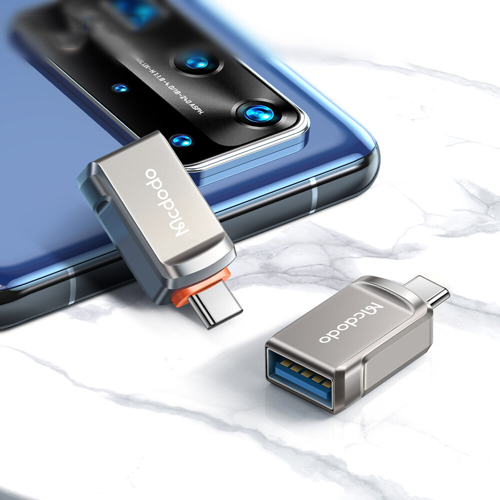 

MCDODO USB Type-C для USB 3.0 Женский адаптер / USB-A 3.0 для Apple адаптер OTG Коннектор для iPhone 13 Pro для Xiaomi 1