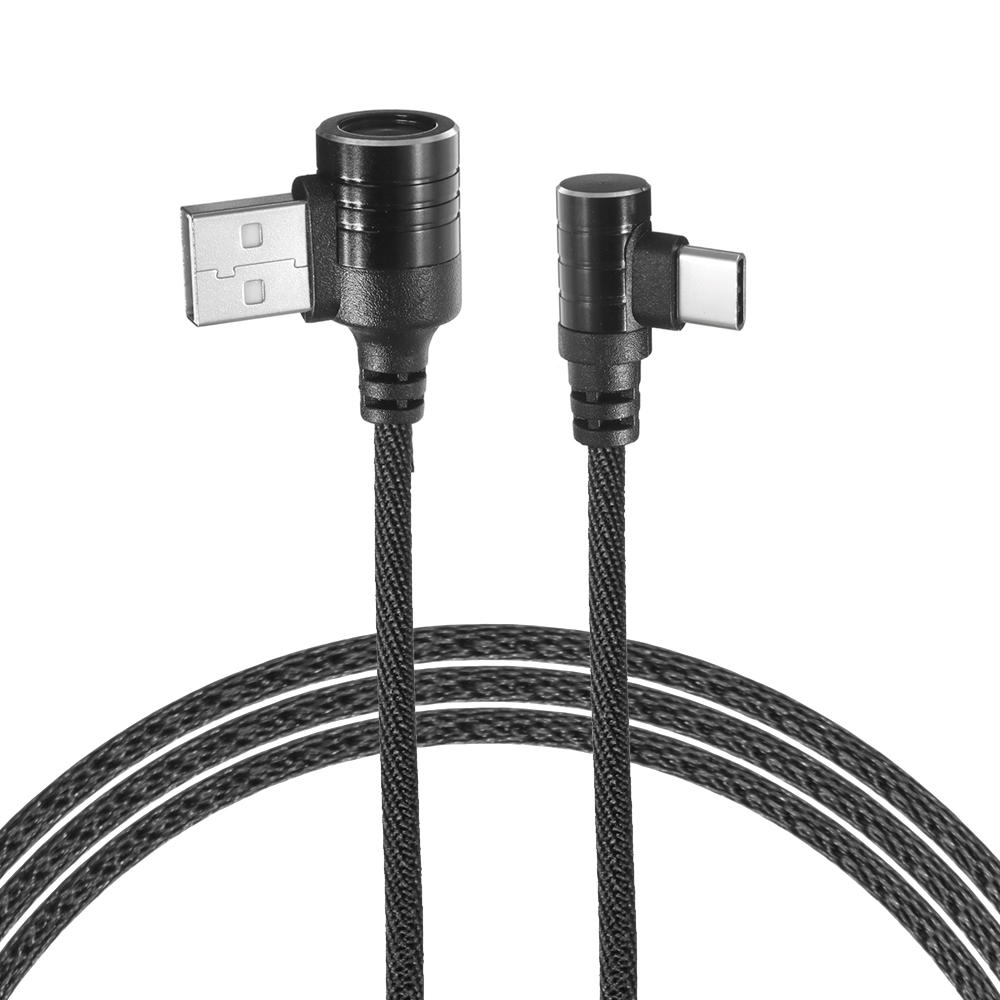 

Bakeey Dual 90 Degree Type C Fast Charging Data Cable 1M For Oneplus 5t 6 Mi A1 S9