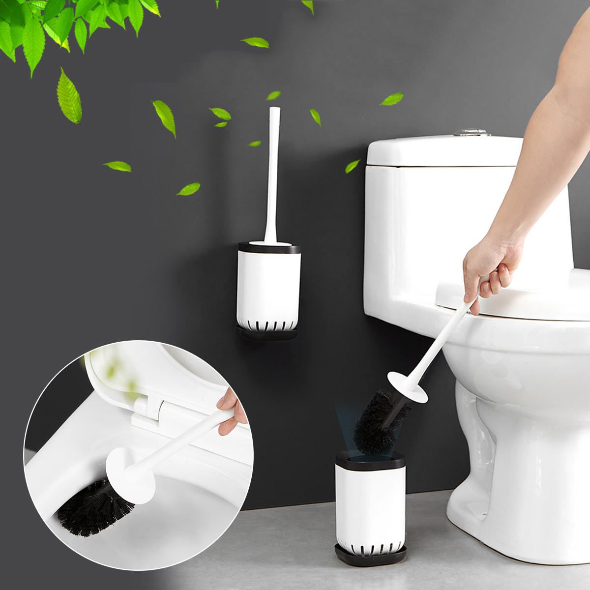 

Домашний туалет Кисти Держатель подставки для защиты Набор настенных Ванная комната Очистка Инструмент