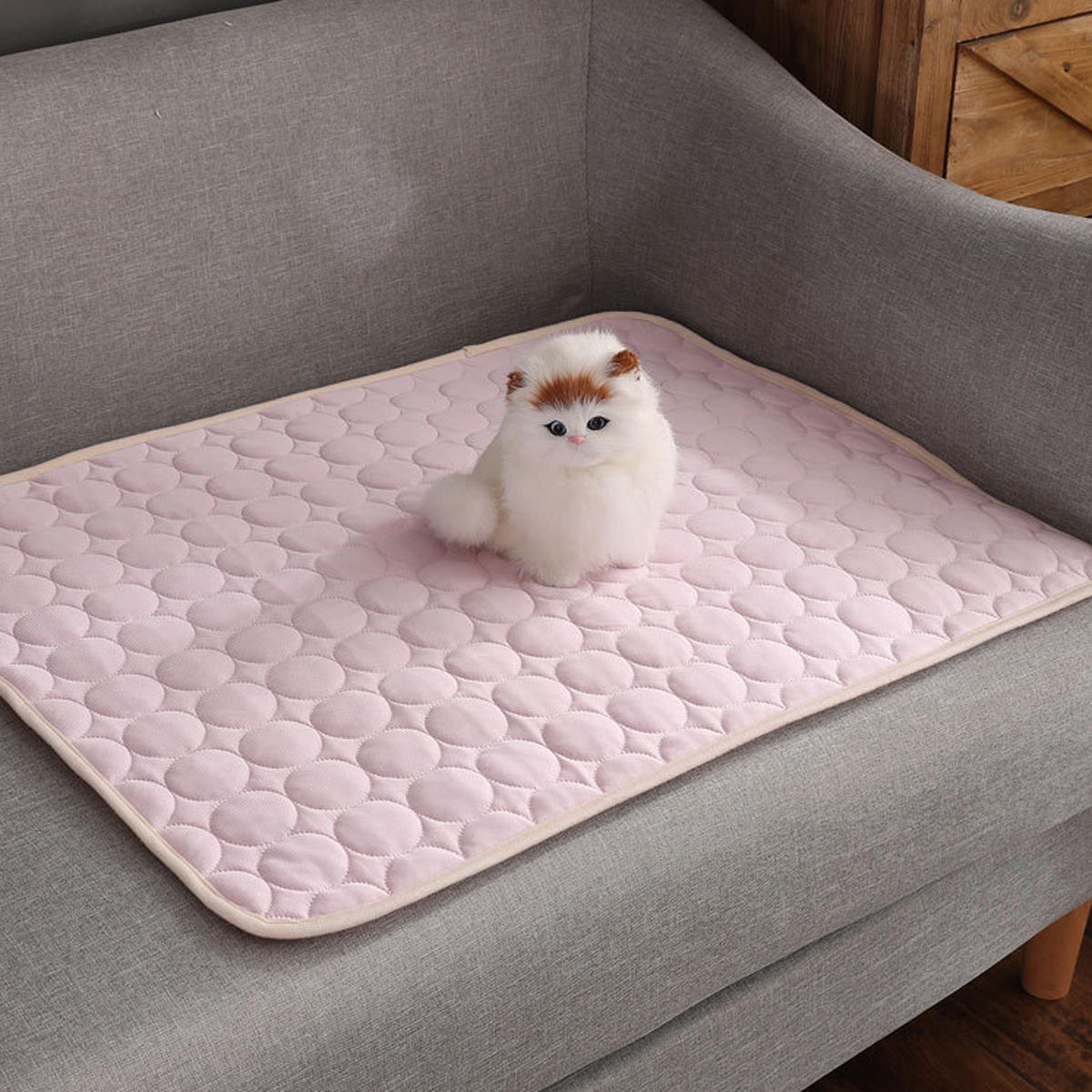 

Розовый Собака Pet Кот Охлаждающий Коврик Лето Прохладный Подушка Кровать Подушка Теплоотдача Чистый Хлопок Pet Carpet