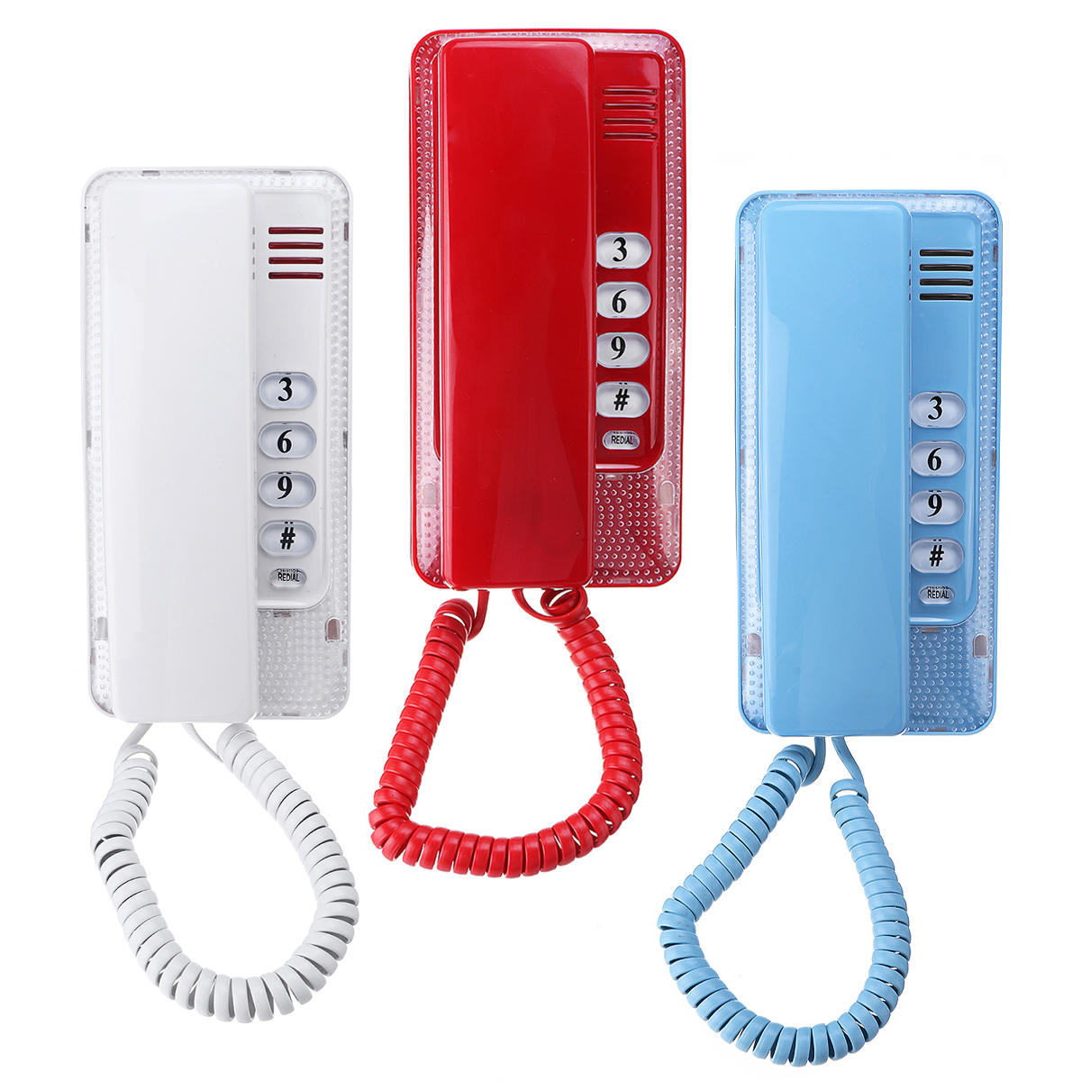 

Wall Mount Home Corded Fixed Phone Landline Telephone Business Home Office Desktop Phone