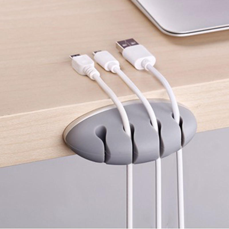 

Seenda 4-канальный Силиконовый Наушник USB-кабель для намотки шнура Wrap Desktop Cable Органайзер Провод Управление держ