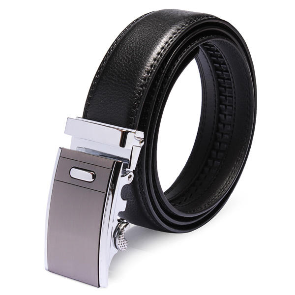 

Mens Automatic Buckle Business Leather Cowhide Belt
