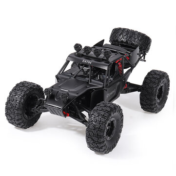 Coupone for Eachine EAT04 1/12 2.4G 4WD RC Car Metal Body Shell Desert Off-road Truck 7.4V 1500mAH RTR Toy Black
