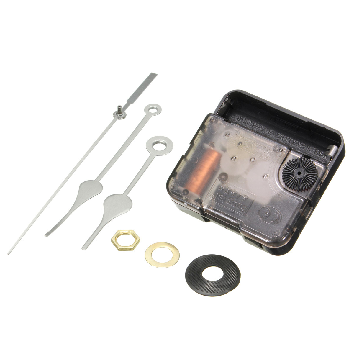 Find Silvery White DIY Quartz Clock Movement Kit for Sale on Gipsybee.com with cryptocurrencies