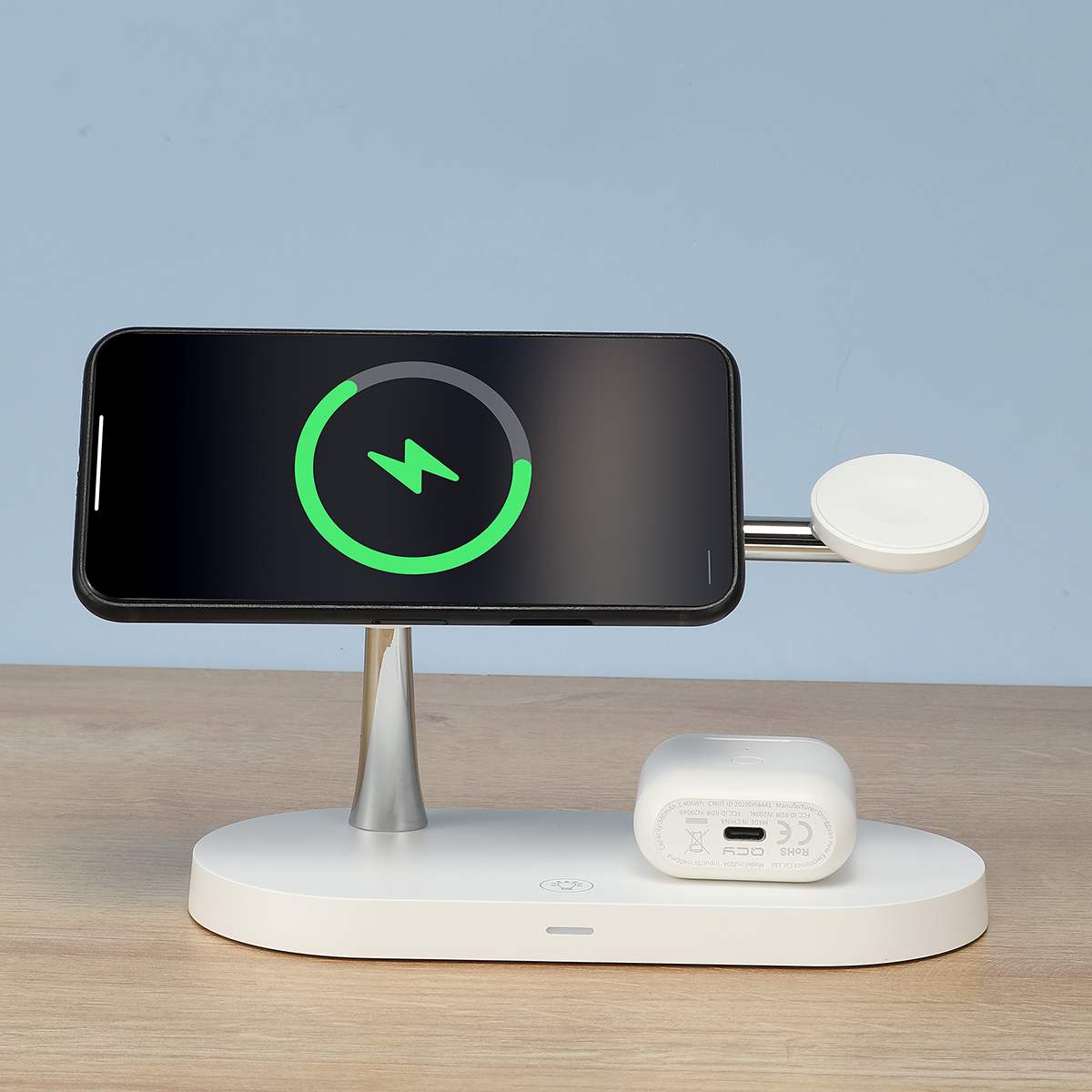 Find Bakeey 3-in-1 15W/10W/7.5W/5W Magnetic Wireless Charger Night Light Fast Charging Stand For iPhone 13 Pro Max For iPhone 12 For Apple Watch For TWS Earphones for Sale on Gipsybee.com with cryptocurrencies