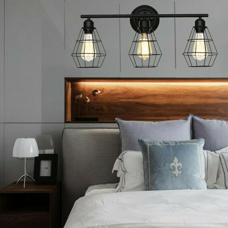 Find 85-240V E27 Bathroom Vanity Light Mirror Front Wall Sconce Industrial Farmhouse Wall Lamp Without Bulbs for Sale on Gipsybee.com with cryptocurrencies
