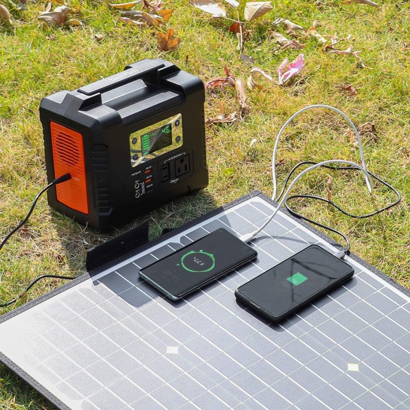 Find US Direct FLASHFISH 50W 18V Portable Solar Panel Foldable Solar Charger for Camping Power Generator for Sale on Gipsybee.com with cryptocurrencies