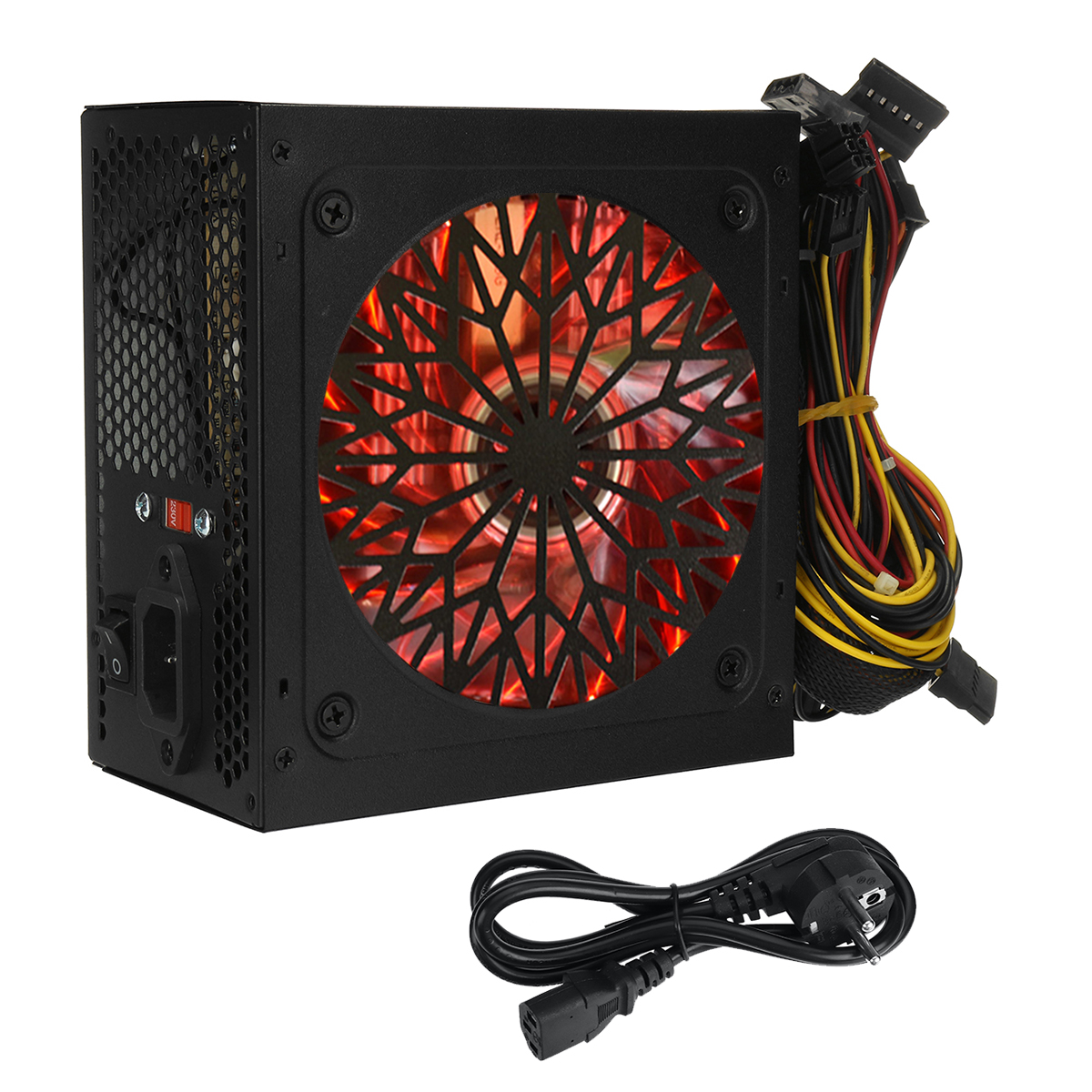 Find 650W PSU PC Power Supply ATX Power Supply Unit Quiet 120mm Fan SATA for Sale on Gipsybee.com with cryptocurrencies