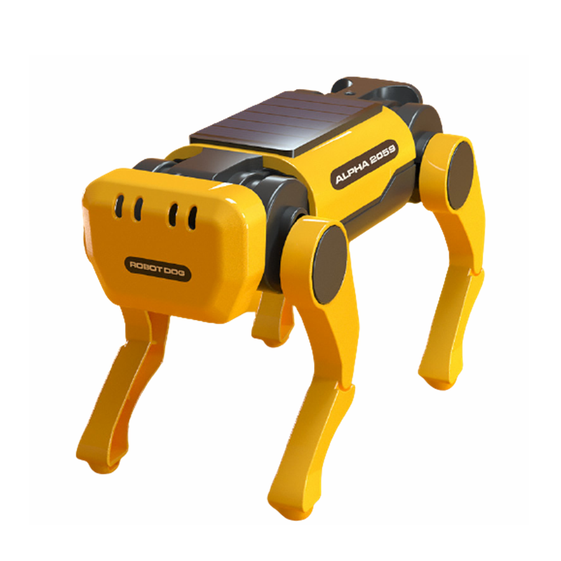 Steam Solar Electric Smart Robot Dog Robot Cow Children's Educational Assembling Technology Toys 1