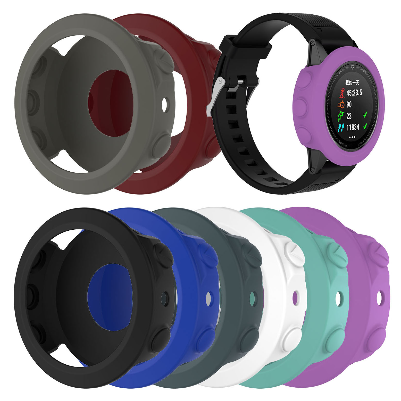 Find Bakeey Anti Scratch Shockproof Soft Silicone Watch Case Cover for Garmin Fenix 5S / Fenix 5 / Fenix 5X for Sale on Gipsybee.com with cryptocurrencies