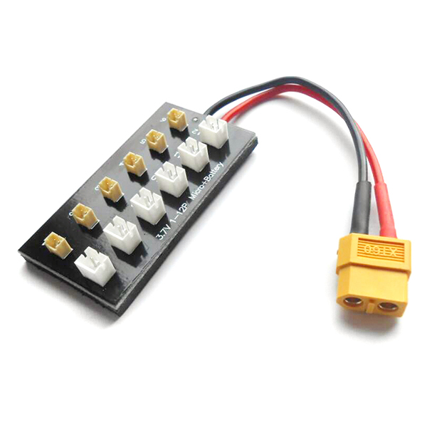 Battery Charging Board XT60 Plug for Blade Nano QX Tiny Whoop V911 JST-PH Parallel Connect Plate 7