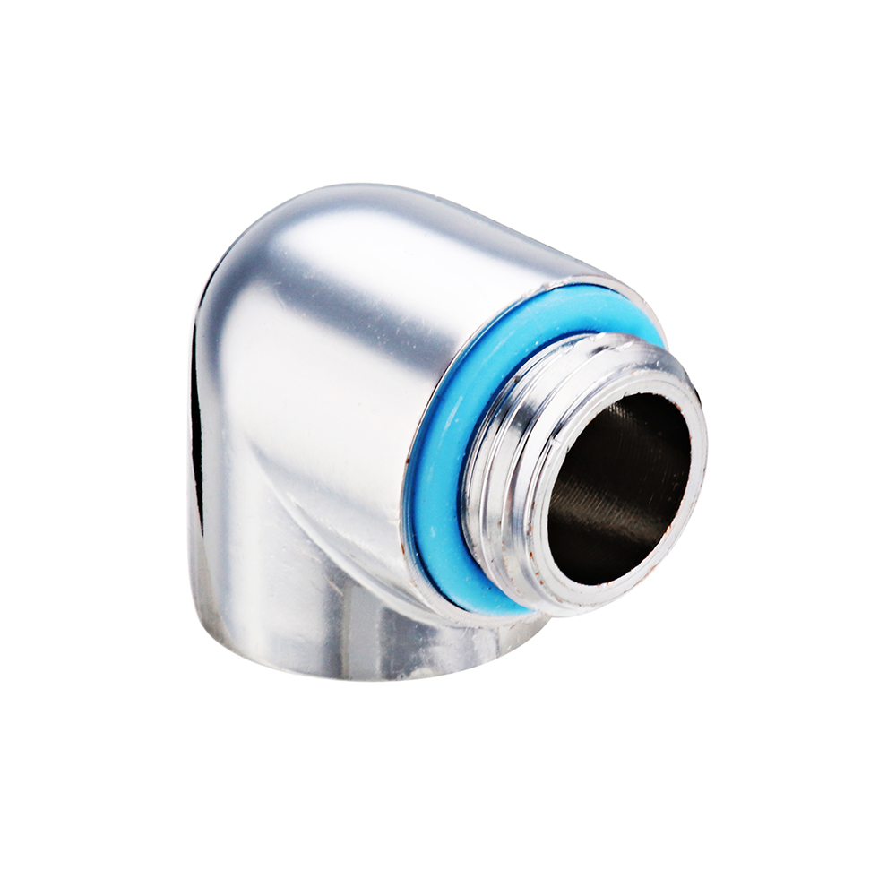 Find G1/4 Thread Male to Female 90 Degree Fittings Joints PC Water Cooling Connector for Sale on Gipsybee.com with cryptocurrencies
