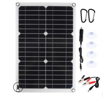 Find Portable 30W 18v Solar Panel Multi function Solar Charger Kit Waterproof Emergency Photovoltaic Charge For Outdoor Travel Camping RV for Sale on Gipsybee.com with cryptocurrencies