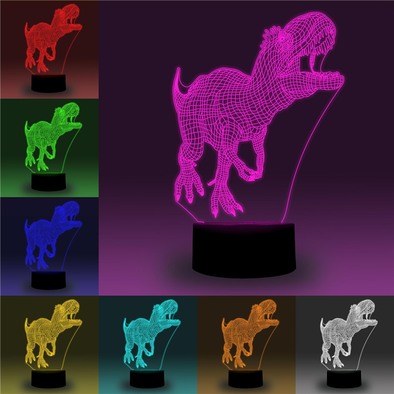 Find 3D LED Illusion Dinosaur/Flamingo/Car/Plane/Opera House/Statue of Liberty Shape USB 7 Color Table Night Light Lamp APP Control Child Gift for Sale on Gipsybee.com with cryptocurrencies