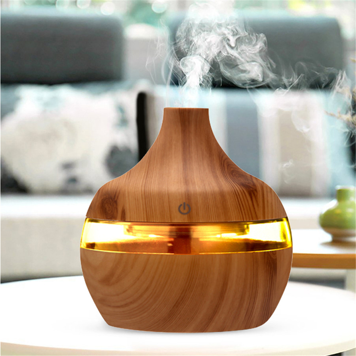 300ml Electric Ultrasonic Air Mist Humidifier Purifier Aroma Diffuser 7 Colors LED USB Charging for Bedroom Home Car Office 1