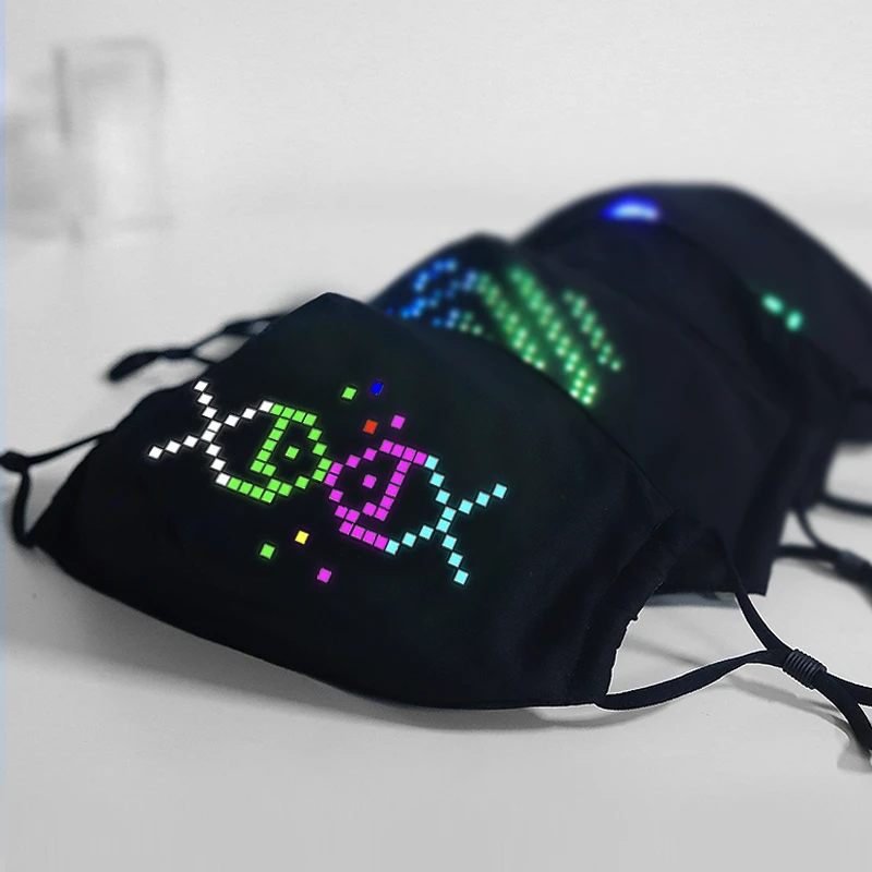 Find EL APP bluetooth Change Character Change Pattern Luminous Mask Charging LED Atmosphere Luminous Mask for Sale on Gipsybee.com