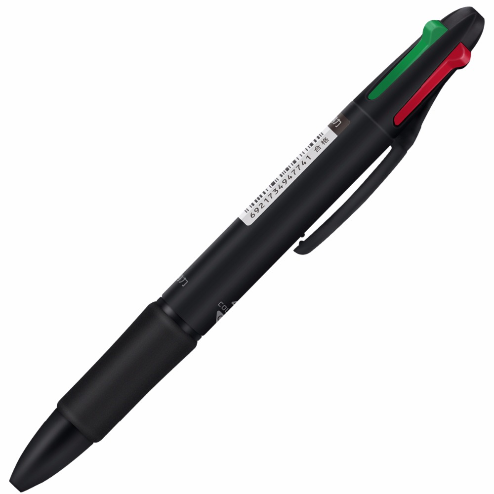 Deli 4 in 1 Colorful Ballpoint Pen 0.7mm Multicolors Press Retractable Ballpoint Pens Multi-Function Pen For School Office—2