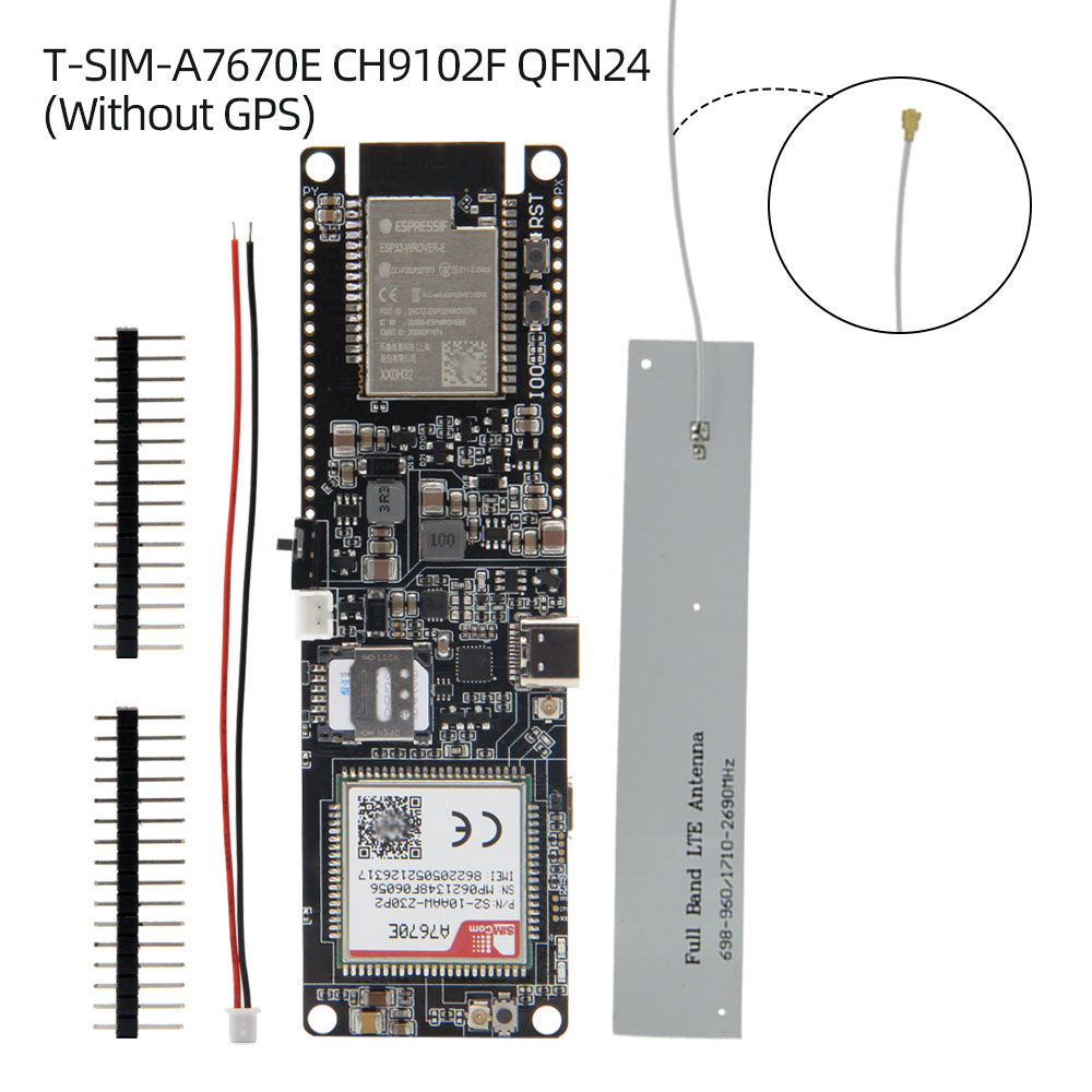Find LILYGO TTGO T SIM A7670E R2 Wireless Module ESP32 Chip 4G LTE CAT1 MCU32 Development Board Support GSM/GPRS/EDGE for Sale on Gipsybee.com with cryptocurrencies