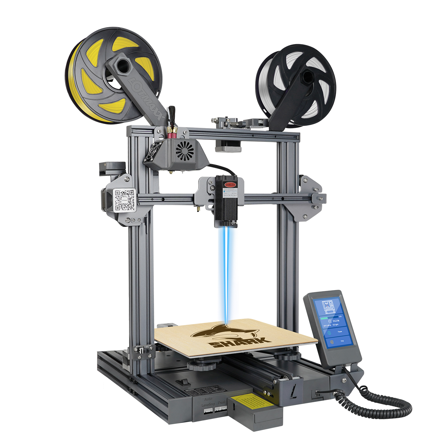Find LOTMAXX SC 10 SHARK V2 3 in 1 3D Printer with Auto Levelling for Sale on Gipsybee.com with cryptocurrencies