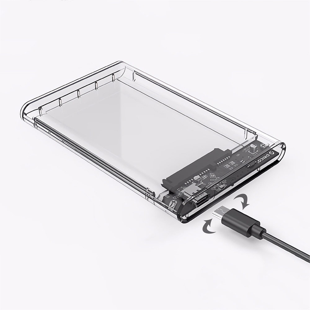 Find ORICO 2 5 inch Type C to SATA3 Transparent Hard Drive Enclosure External SSD HDD Case Support UASP for Sale on Gipsybee.com with cryptocurrencies