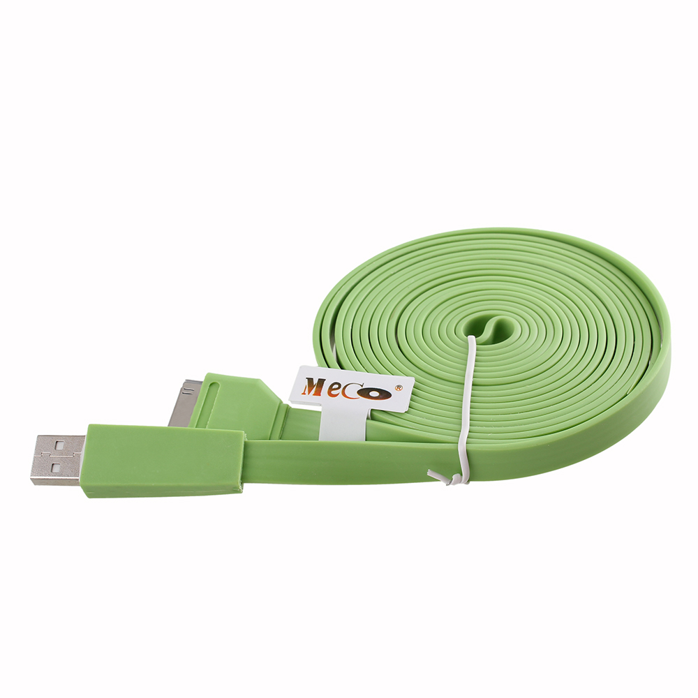 Find 3M Meter Flat Noodle USB Syncing Data Charge Cable for APPLE 1PHONE 4S 4 for Sale on Gipsybee.com with cryptocurrencies