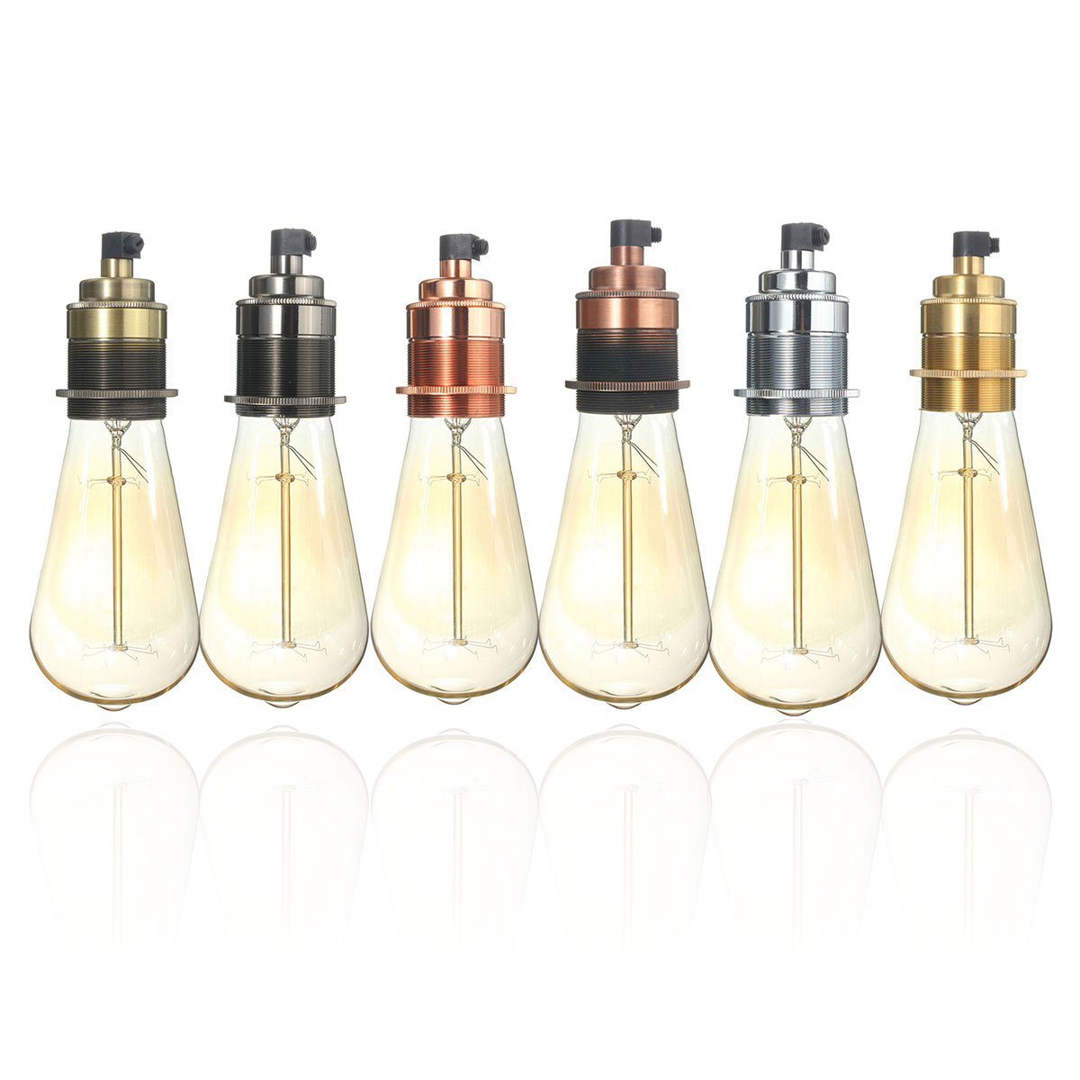 Find E27 Vintage Copper Edison Light Bulb Adapter Lamp Holder for Pendant Lighting AC110 250V for Sale on Gipsybee.com with cryptocurrencies