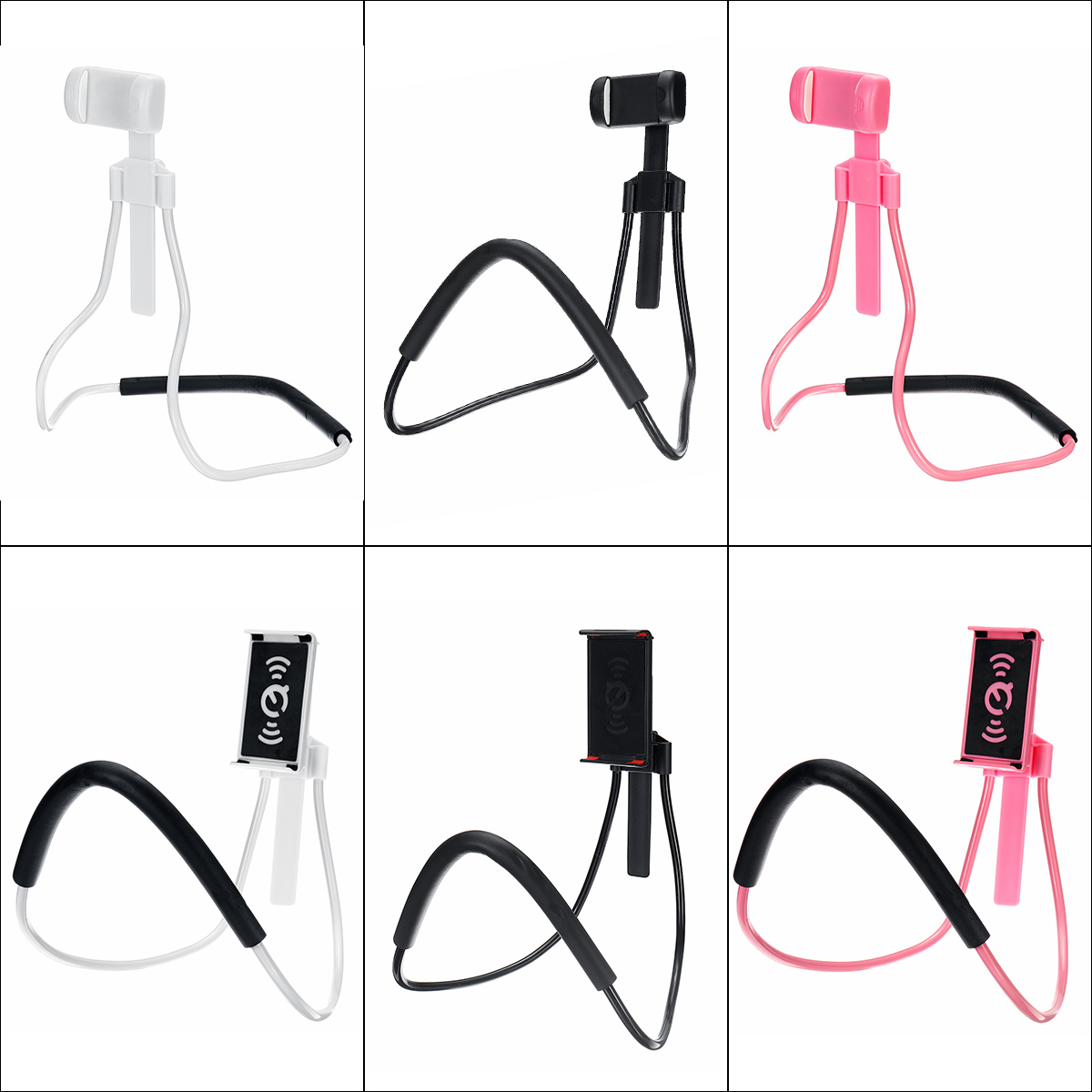 Find Flexible Mobile Phone Holder Lazy Hanging Neck Bracket 360 Degree For Smartphone Netbook for Sale on Gipsybee.com with cryptocurrencies