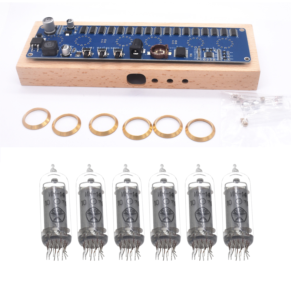 Find Former Soviet Union IN14 Glow Tube Clock DIY kits DC12V/USB Power Supply for Sale on Gipsybee.com with cryptocurrencies