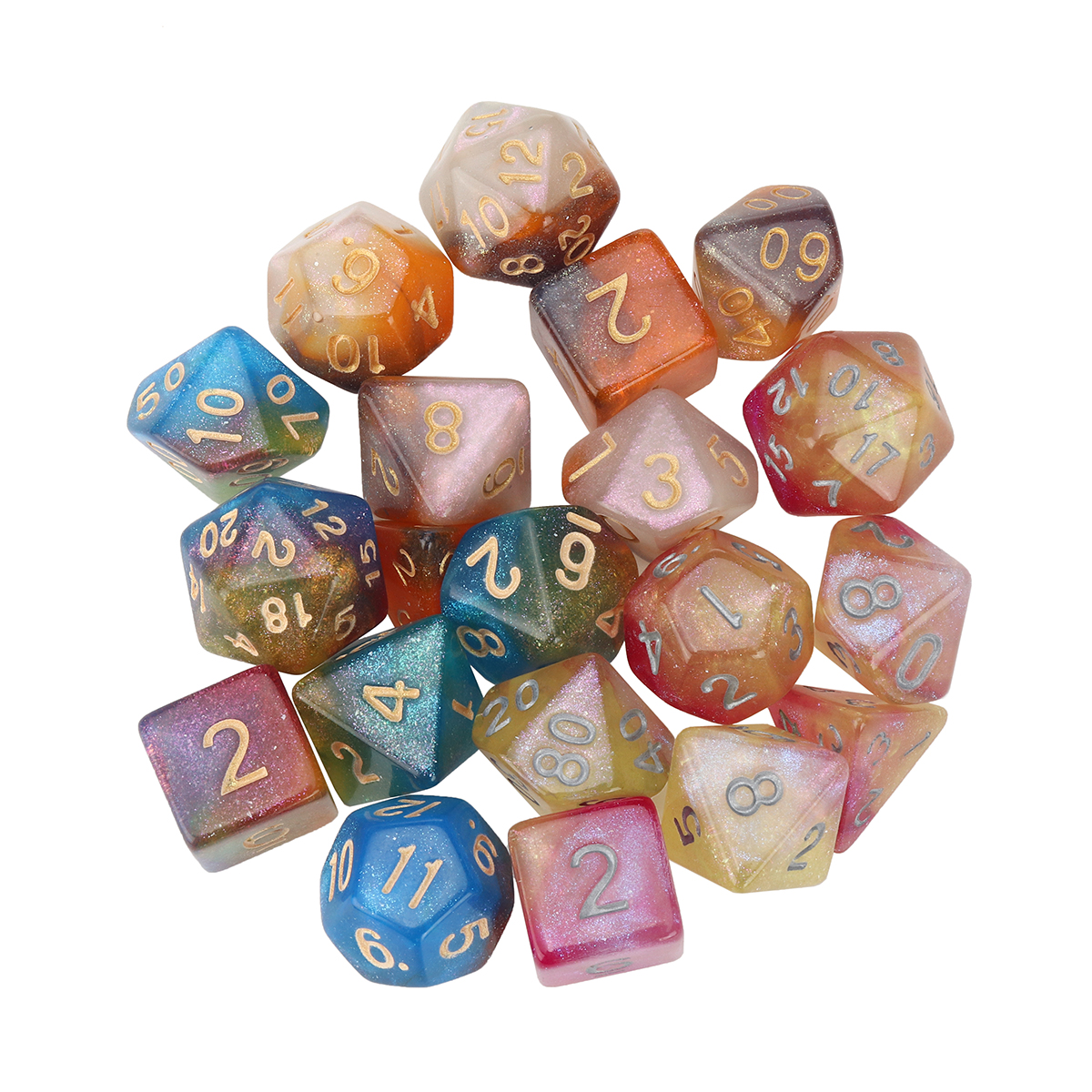 Find 7Pcs Polyhedral Dice Set Board Game Multisided Dices Gadget Acrylic Polyhedral Dices Role Playing Game Accessory For Dungeons Dragon for Sale on Gipsybee.com with cryptocurrencies