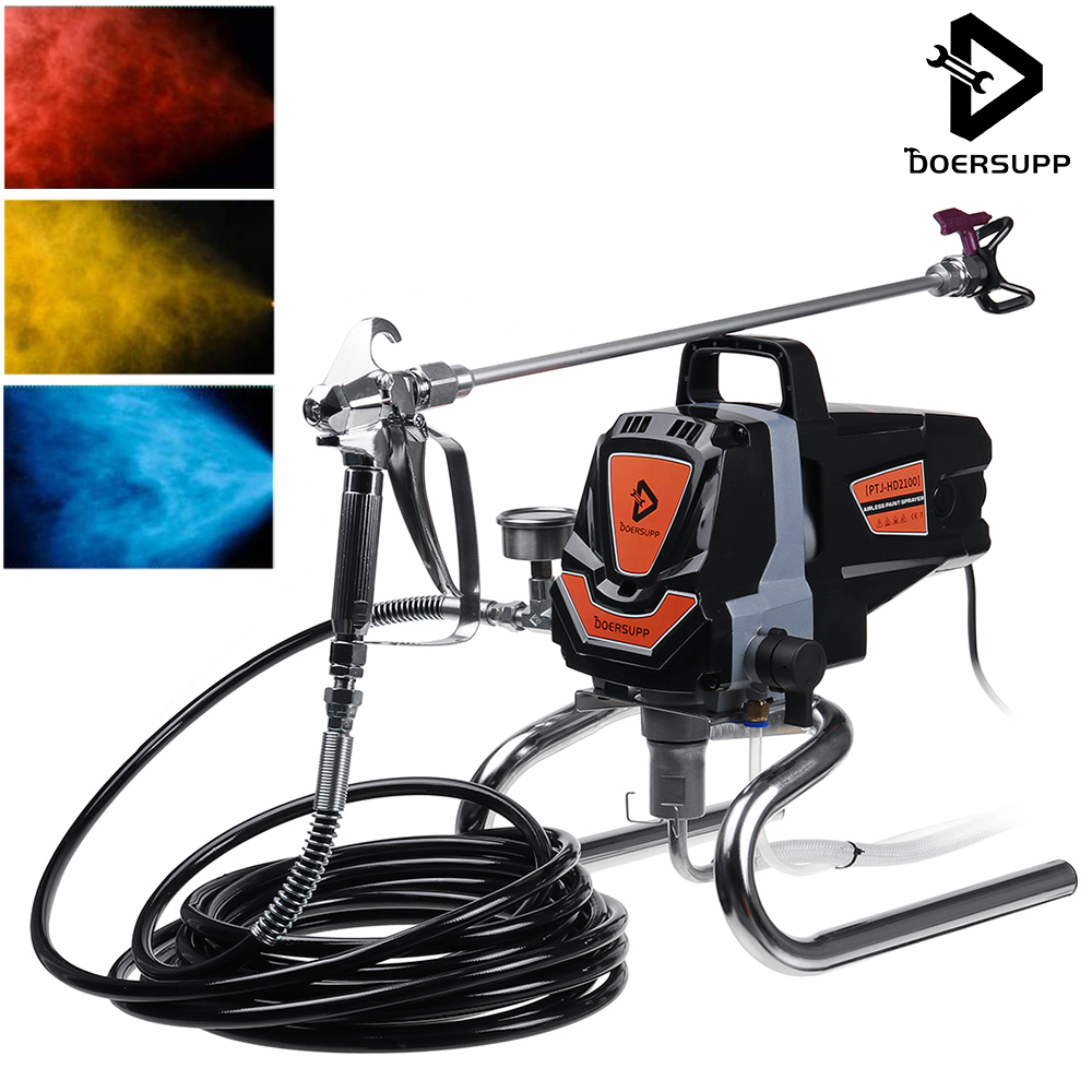 Find 3000PSI 1000W Electric Airless Paint Sprayer Spray Painting Machine Oil Spraying Paints Tool for Sale on Gipsybee.com with cryptocurrencies