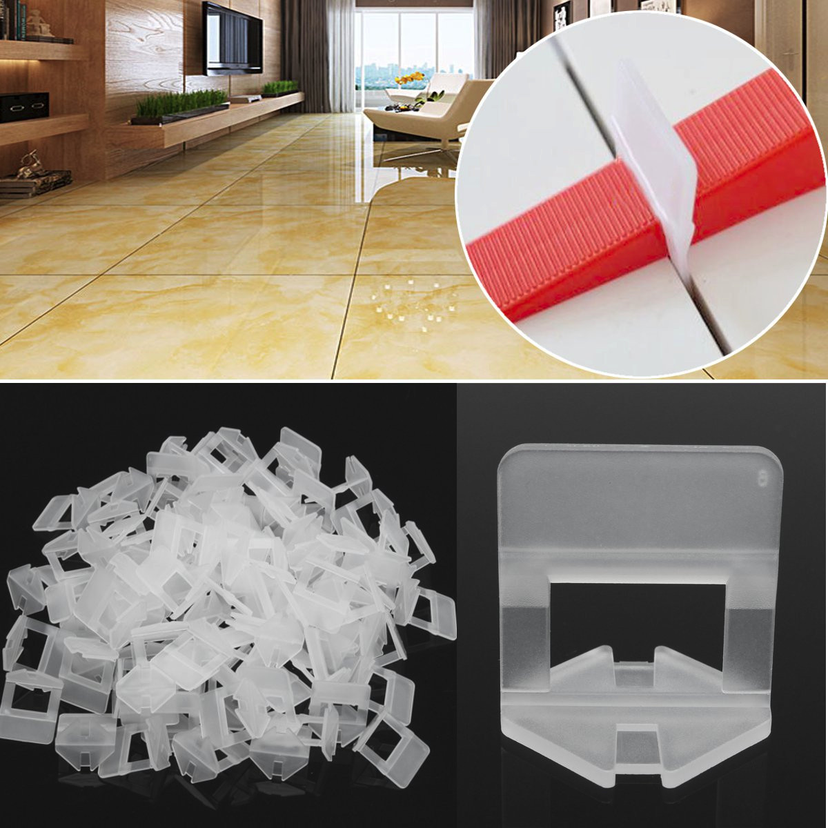 Find MACHIFIT 100/200Pcs 1 0mm 1 5mm White Ceramic Tile Leveling System Clip Tiling Accessibility Spacer Plastic Clip for Sale on Gipsybee.com with cryptocurrencies