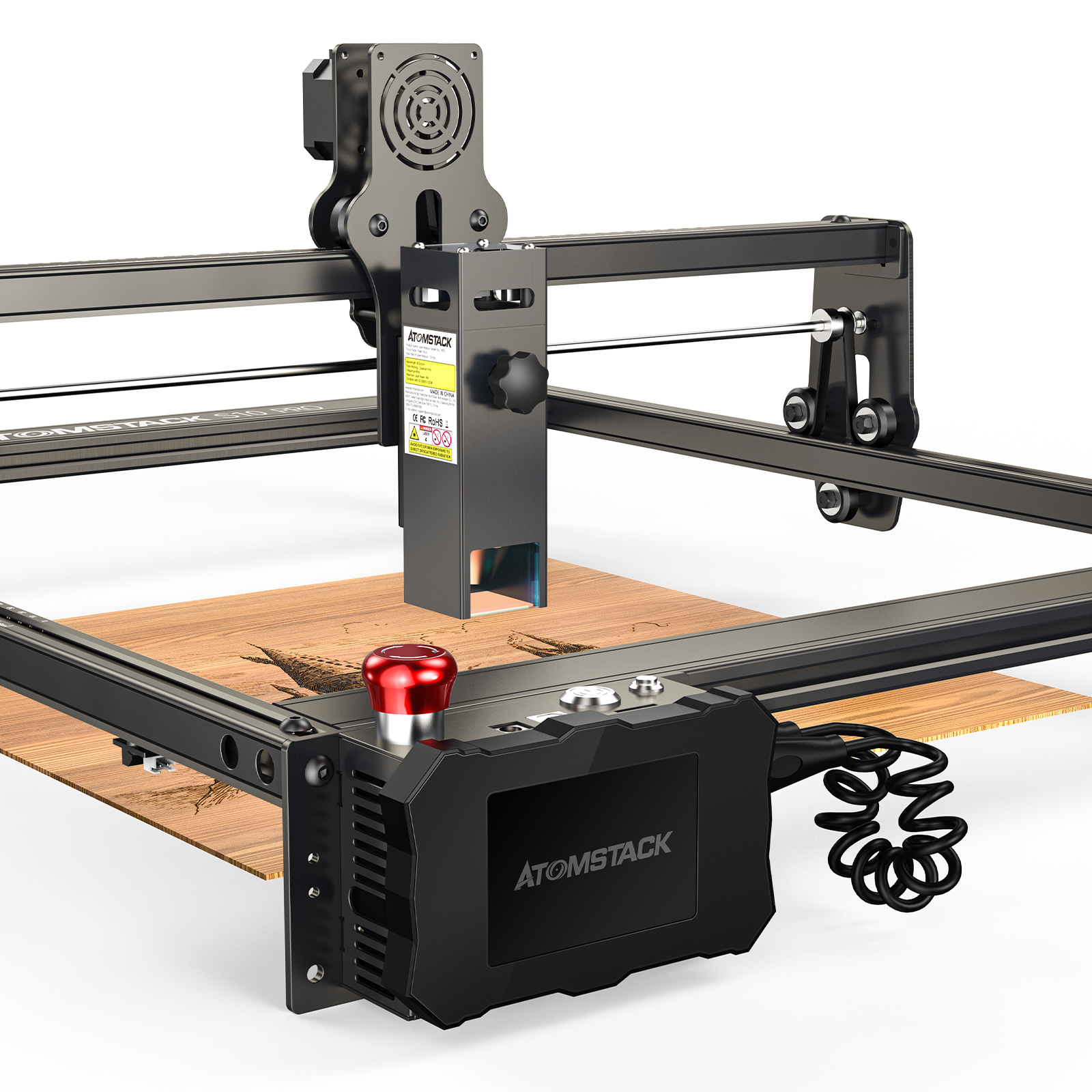 Find EU Direct ATOMSTACK S10 PRO Flagship Dual Laser Laser Engraving Cutting Machine Support Offline Engraving Laser Engraver 10W Output Power Fixed Focus 304 Mirror Stainless Steel Engraving Metal Wood Leather Acrylic DIY Engraver for Sale on Gipsybee.com with cryptocurrencies