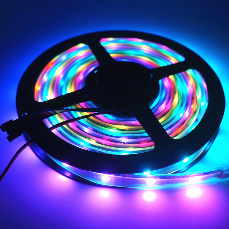 Find DC5V 5M SMD 5050 WS2812B  RGB 10mm Waterproof LED Strip Rope Light for Sale on Gipsybee.com with cryptocurrencies