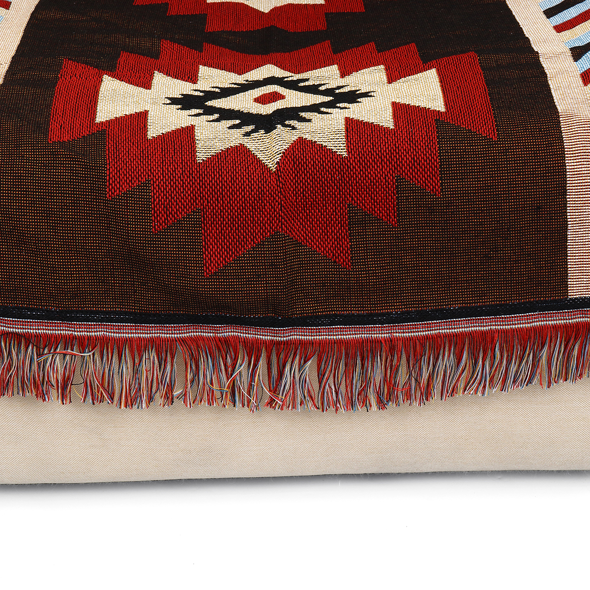Home Decoration Aztec Navajo Towel Mat Throw Wall Hanging Cotton Rugs Geometry Woven 130*160cm—5