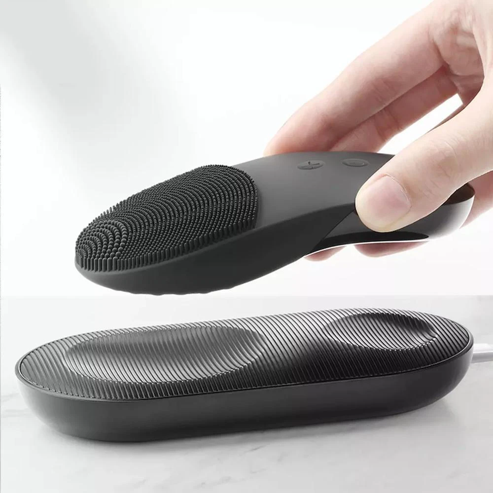 Find Wellskins Electric Deep Facial Cleaning Massage Brush 10 Levels Sonic Face Washing IPX7 Waterproof Silicone Face Cleanser From Xiaomi Youpin for Sale on Gipsybee.com