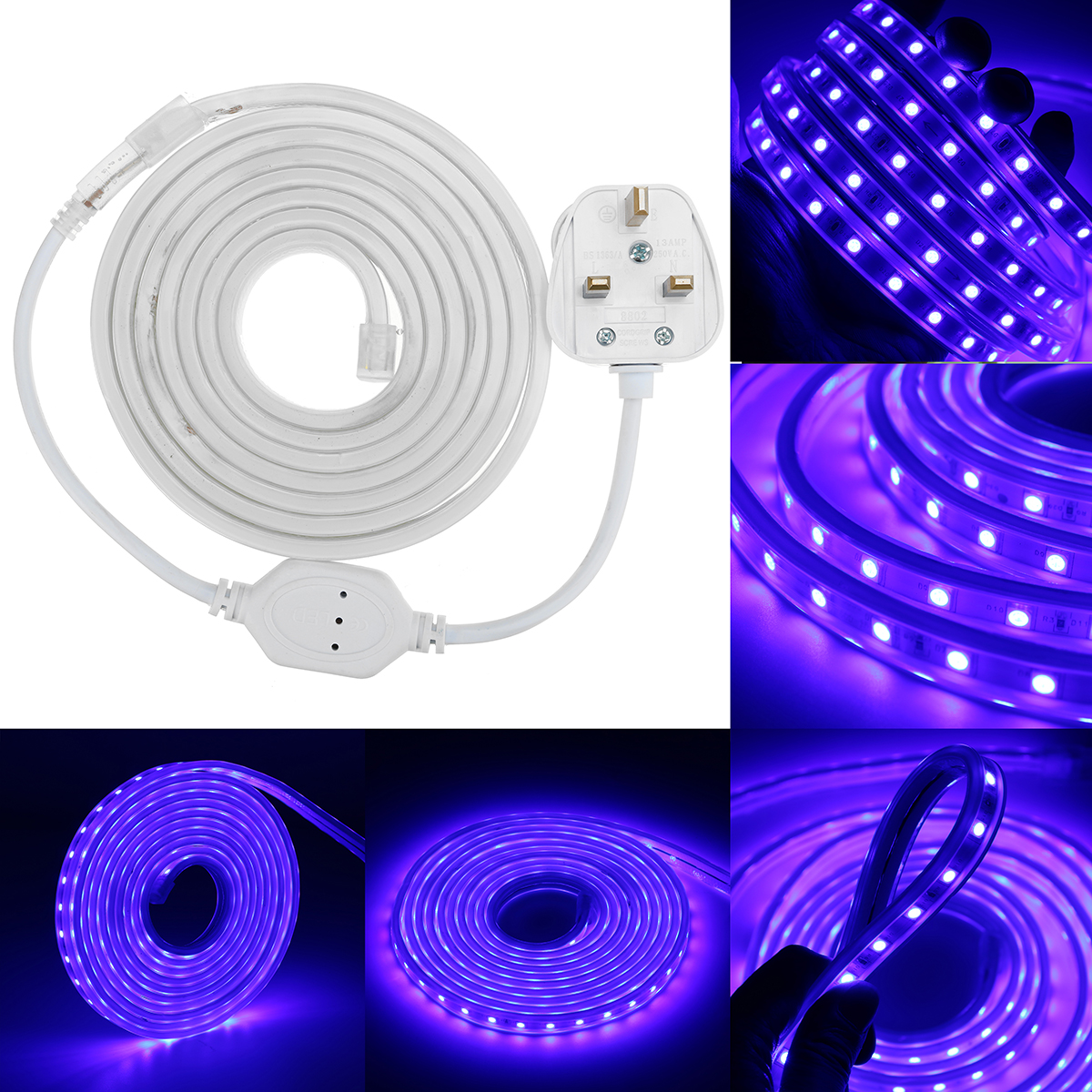 Find 220V LED Strip Lights Lamp Rope 5050 SMD Garden Kitchen Decking IP65 Waterproof Christmas Lights for Sale on Gipsybee.com with cryptocurrencies