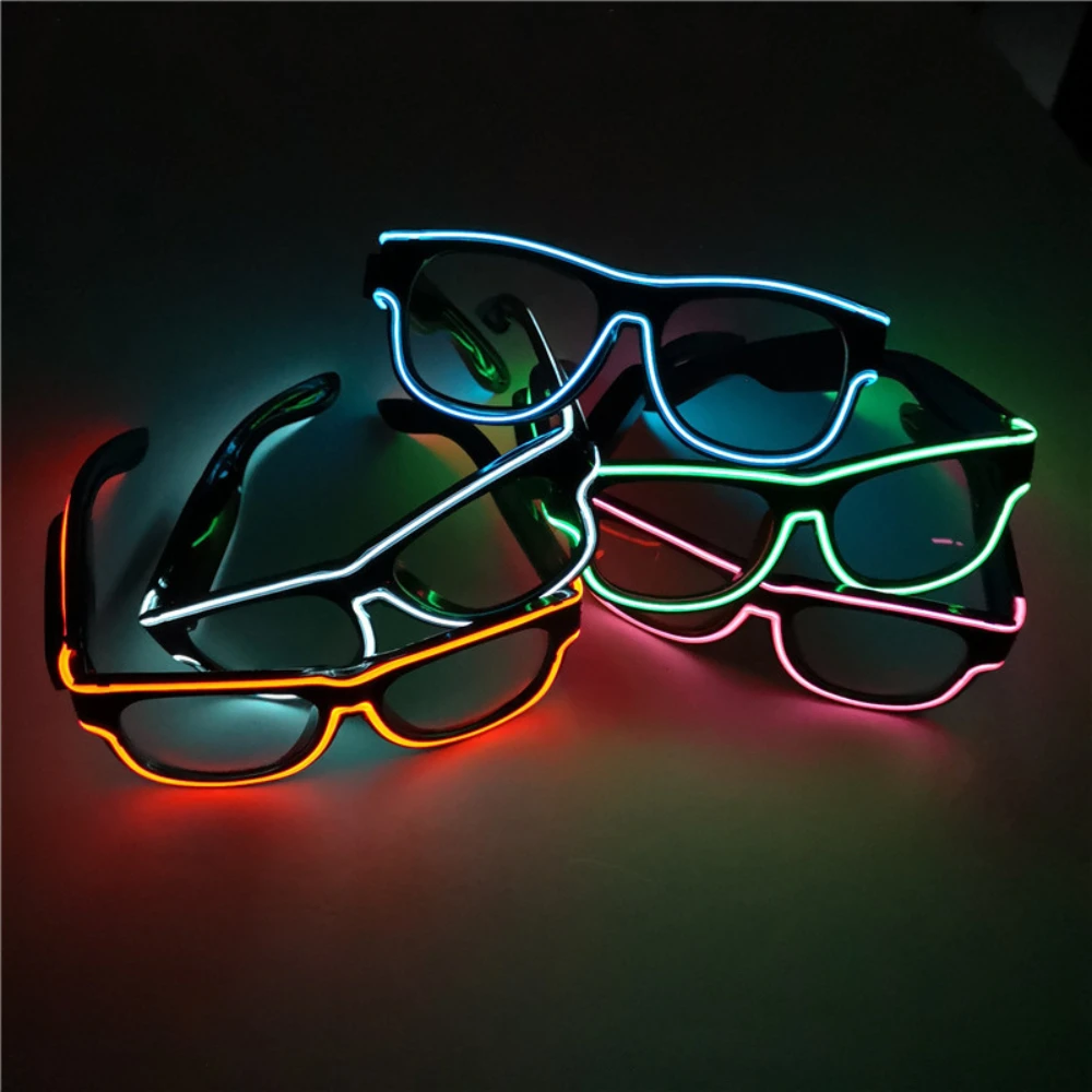 Find Transparent Lens Glasses Cold Light Luminous LED Luminous Glasses Party Luminous Supplies for Sale on Gipsybee.com