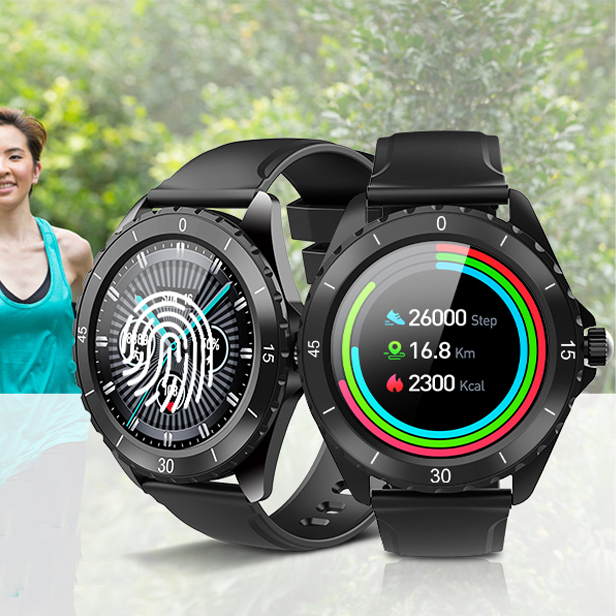 Find ELEGIANT C520 BT 5.0 1.3 inch Full Touch Screen Heart Rate Sleep Monitor 30 Days Standby IP68 Waterproof Smart Watch for Sale on Gipsybee.com with cryptocurrencies
