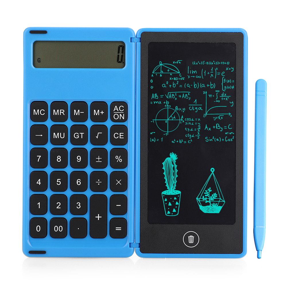 Find Gideatech 12 Digits Display Desktop Calculator with 6 Inch LCD Writing Tablet Foldable Repeated Writing Digital Drawing Pad with Stylus Pen Eraser Button Lock for Sale on Gipsybee.com with cryptocurrencies