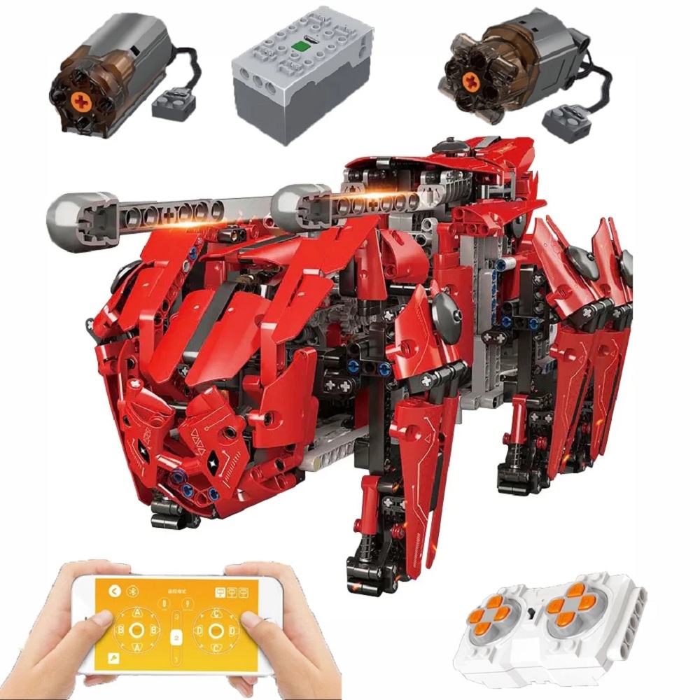 Mould King 20005 DIY Six-legged Robot APP Control Assembled Building Block Bricks Toy Model for Boys Birthday Gift 1