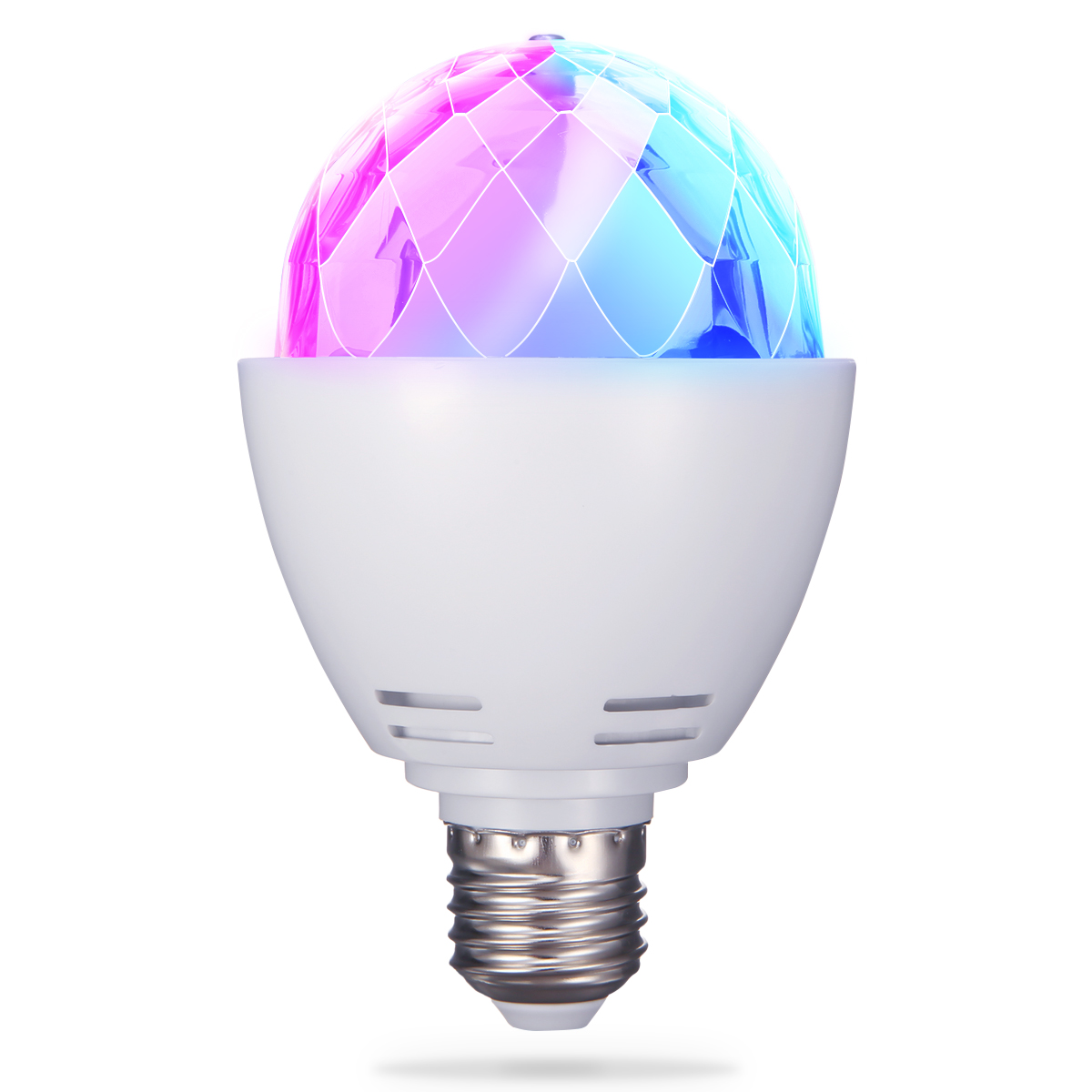 Find ELEGIANT 3W E27 RGB Ball Rotating LED Stage Light Bulb Disco Party Bar + Remote for Sale on Gipsybee.com with cryptocurrencies