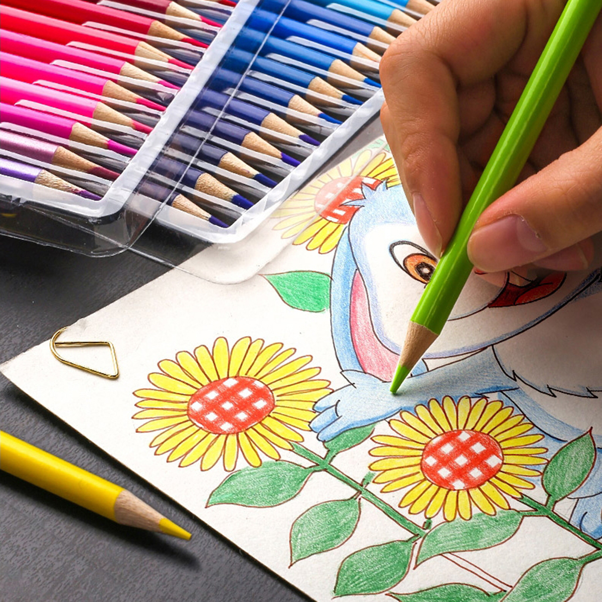 Professional Oil Colored Pencils Set Artist Painting Sketching Wood Color Pencil School Art Supplies 48/72/120/160 Colors—10