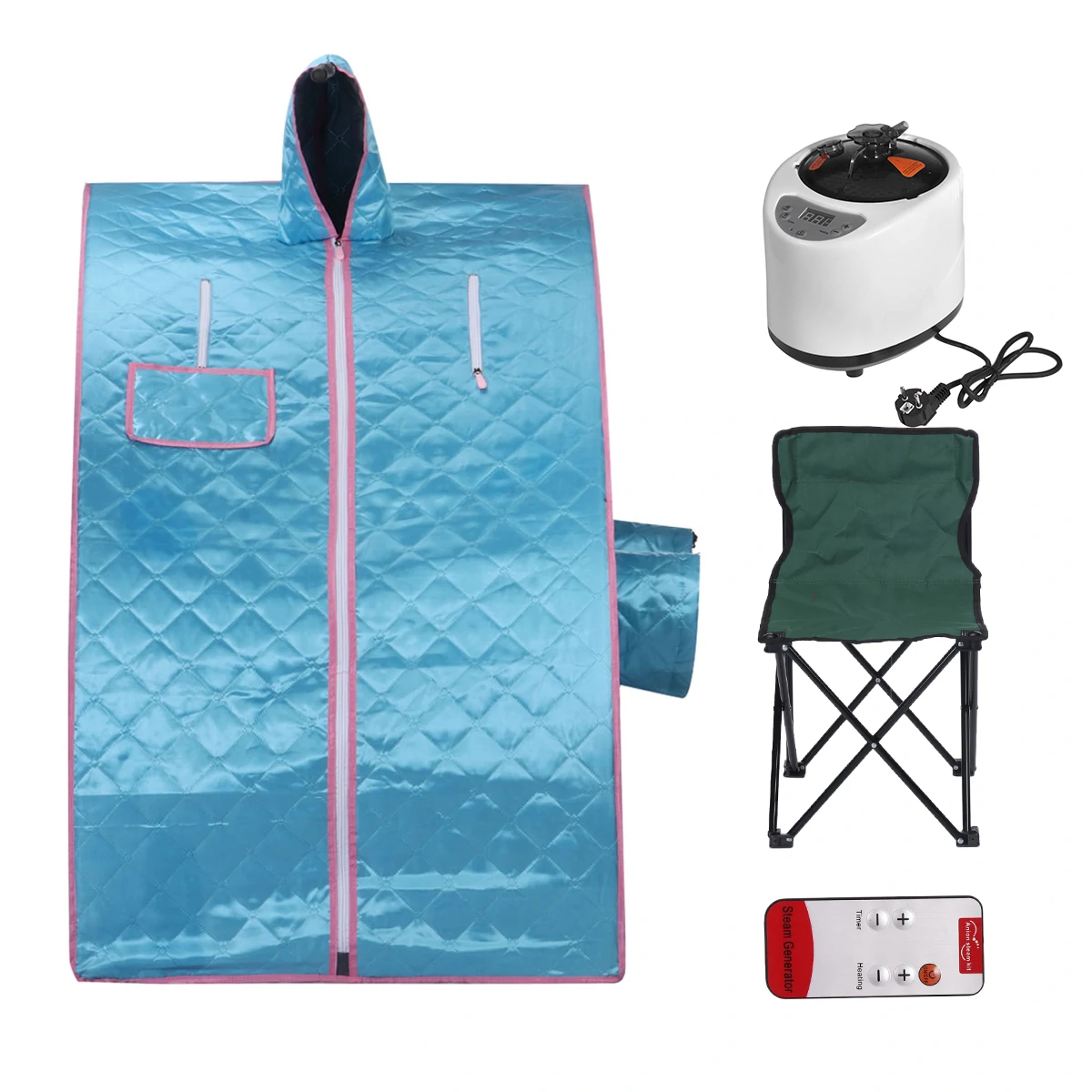 Find 2 2L 1000W Portable Foldable Steam Sauna Tent Home Spa Full Body Detox 2 Persons for Sale on Gipsybee.com