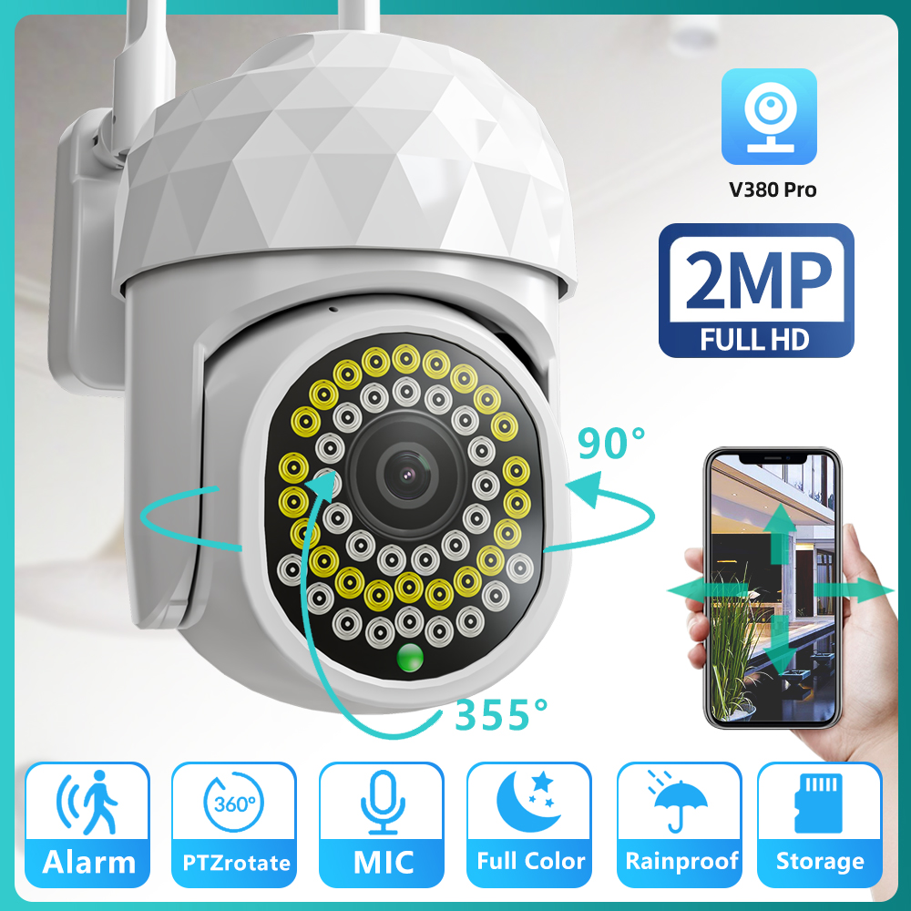 Find Xiaovv V380 Pro HD 2MP WIFI IP Camera Waterproof Infrared Full Color Night Vision Security Camera with 46 Lights for Sale on Gipsybee.com with cryptocurrencies