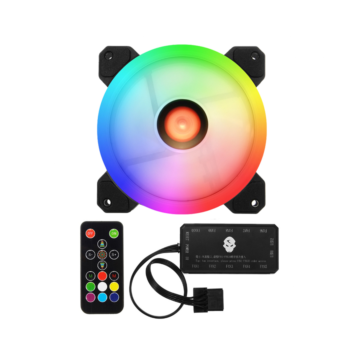 Find COOLMOON 120mm RGB Cooling Fan Small 6 Pin 4/5/6 Fans Silent CPU Heatsink Computer Case Cooler with Remote Controller for PC Computer F-GM1-RGB for Sale on Gipsybee.com with cryptocurrencies