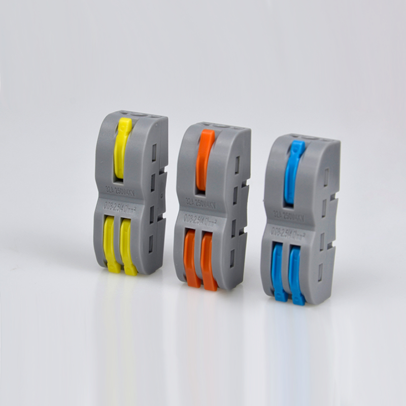 Find FD 12 Orange/Yellow/Blue Wire Connector 1 In 2 Out Wire Splitter Terminal Block Compact Wiring Cable Connector Push in Conductor for Sale on Gipsybee.com with cryptocurrencies