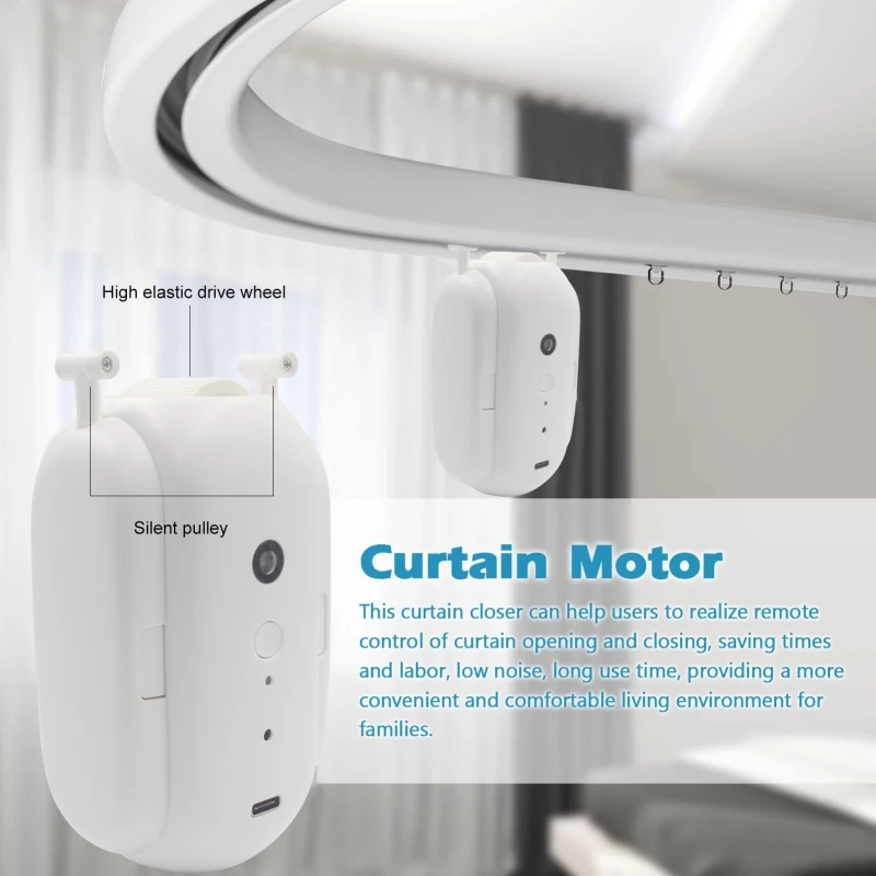 Find RSH MC14 2PCS Switchbot Curtain Electric Motor Tuya Smart Curtains Wireless Automatic Curtain Opener Inner Groove Rail Work Alexa Google Home for Sale on Gipsybee.com with cryptocurrencies